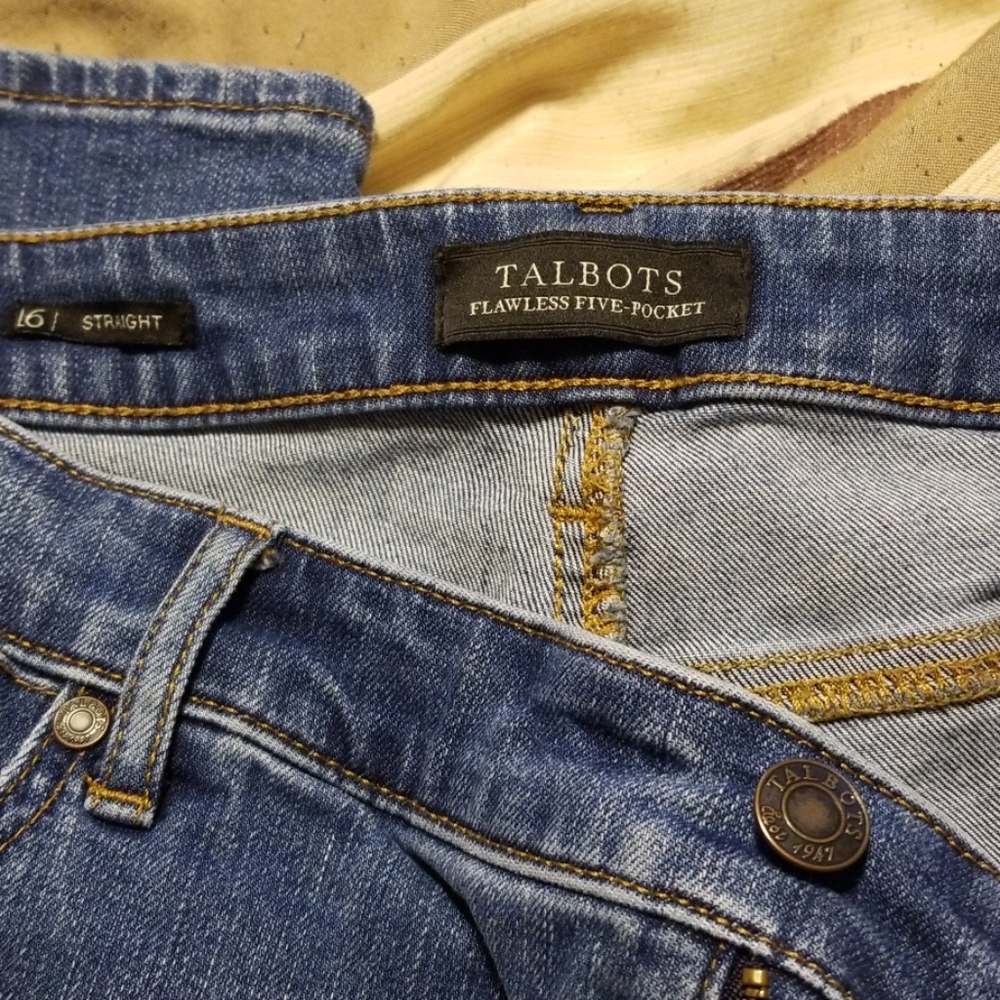 Talbot's 16 straight jeans
